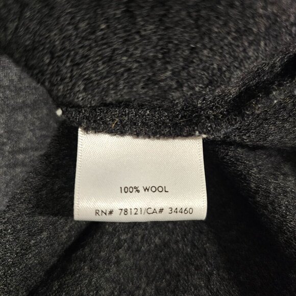 Eileen Fisher Full Zip 100 Wool Jacket Women Size 1X Dark Gray Pockets - Picture 8 of 14